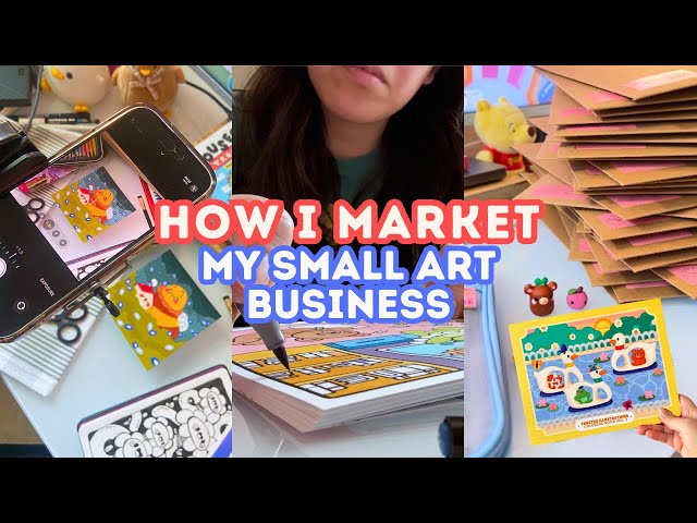 How I Market My Small Art Business Using Social Media 🛍️📹 Marketing For Artists Small Biz Owner