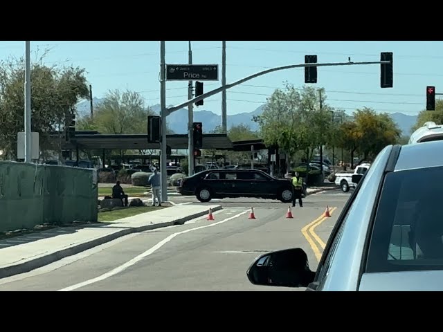 President Biden's Motorcade - Chandler, AZ - 3/20/24