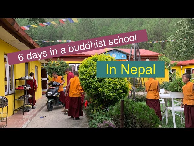 Helping in a buddhist school in Nepal