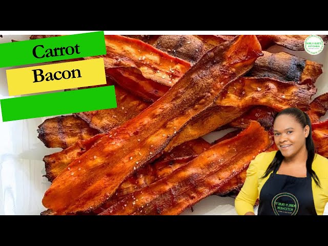 How to make Carrot Bacon - Kirly Sues Kitchen I Vegan Recipe #carrotbacon #veganrecipes