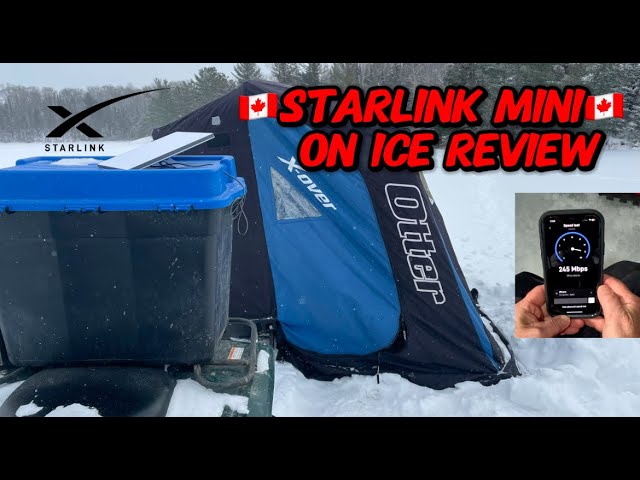 On Ice Starlink Mini Full Setup/Review. 🍁Now in Canada🍁#starlink #starlinkinternet #northernontario