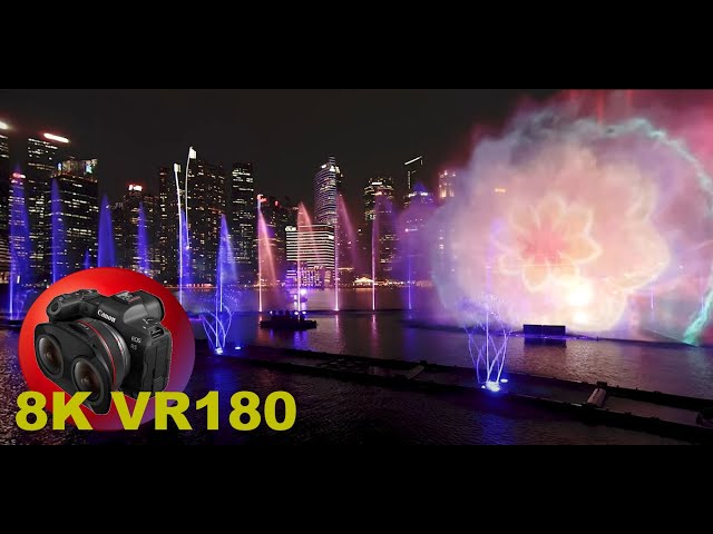 ENTIRE Spectra - A Light & Water Show MARINA BAY SANDS 8K/4K VR180 3D (Travel Videos/ASMR/Music)