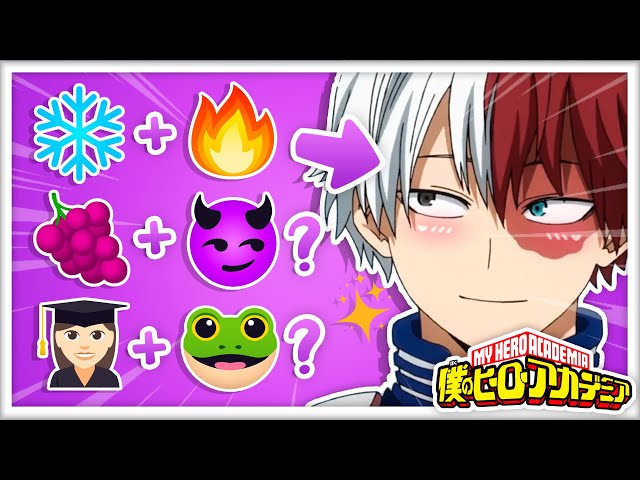 My Hero Academia EMOJI QUIZ 💜 Guess the character | Boku no hero academia/My hero academia Quiz!