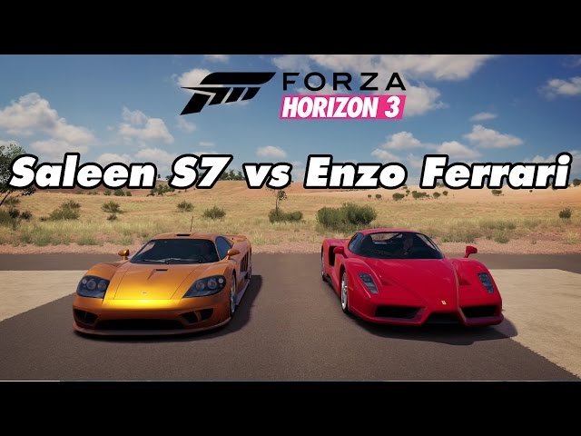 Forza Horizon 3 Drag Races #82 - Saleen S7 vs Ferrari Enzo Ferrari