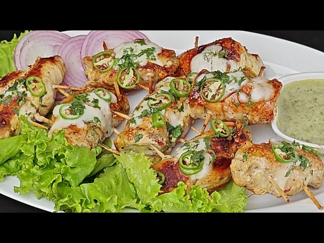 Kabab Style Restaurant - E- Noor Mughlai Kababs | Creamy Cheesy Chicken Kabab Recipe