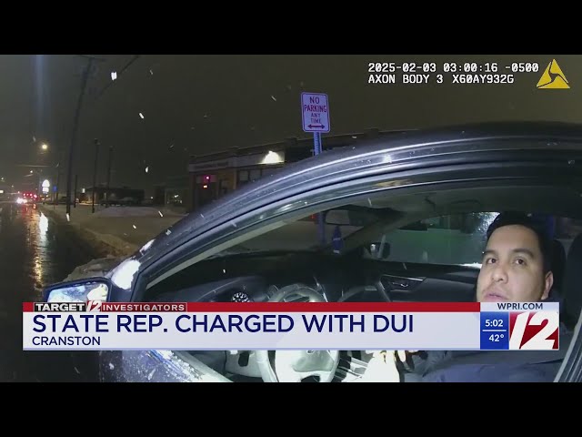 Body-cam shows drunk driving arrest of RI state Rep. Enrique Sanchez