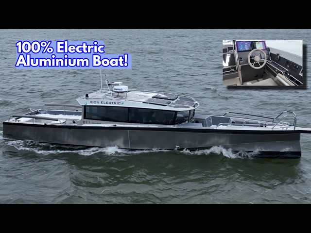 Hull #1: FIRST LOOK at the New 100% Electric $585K Aluminium Boat!