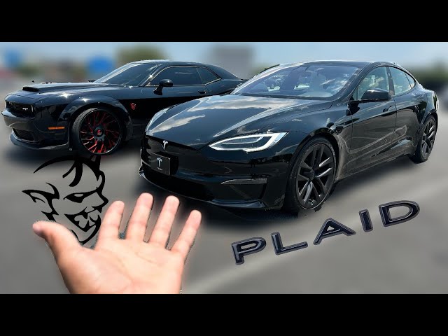 840HP DODGE DEMON VS 1000 HP TESLA PLAID! *SOMEONE GOT EXPOSED*