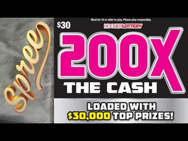 🔴LIVE🔴Full Hoosier Lottery Book Of $30 200x The Cash! Playing Live On Spree.com!