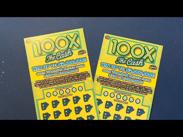 A COUPLE OF 100X THE CASH SCRATCH OFFS FROM THE FLORIDA LOTTERY