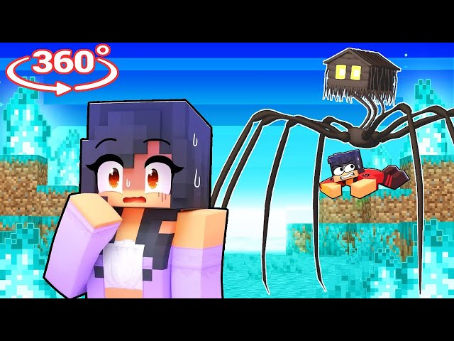 Aphmau Surviving Against HOUSE HEAD in Minecraft - Gameplay 360°