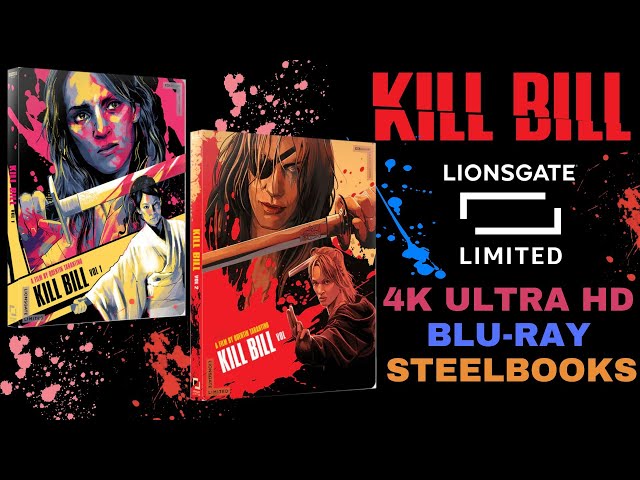 Kill Bill Volumes 1 & 2 4K Ultra HD Blu-ray Lionsgate Limited Steelbooks