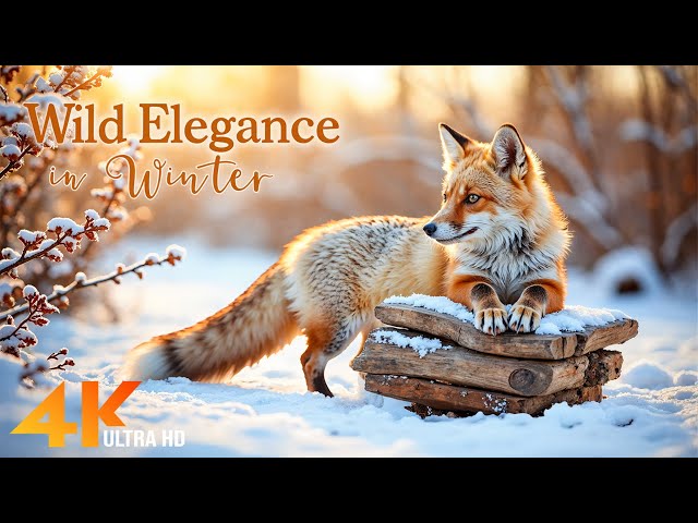 Winter Wildlife Wonders 4K HDR ❄️ Ultimate 4K Winter Nature Film (Dynamic Colors)