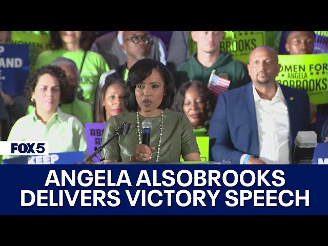 Angela Alsobrooks delivers victory speech after winning Maryland Senate Democratic primary