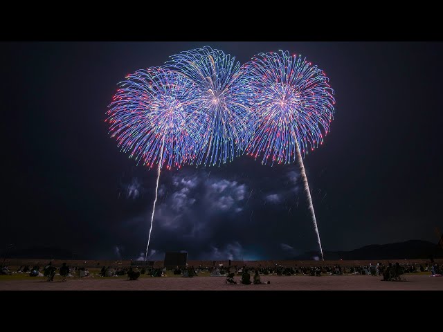 2023.04.30 三陸花火大会2023 4曲目 「美波, 大橋ちっぽけ - 水星 × 今夜はブギー・バック nice vocal meets Yuri on ICE」 (株)マルゴー