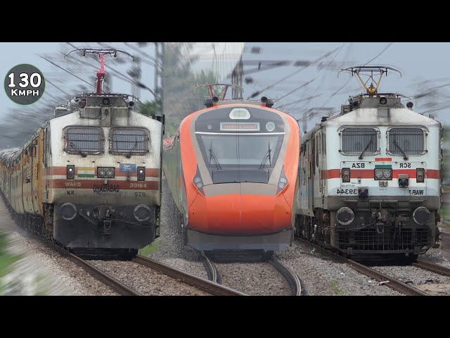 110 Kmph SINGLE Line Trains vs 130 Kmph DOUBLE Line Trains | Indian Railways