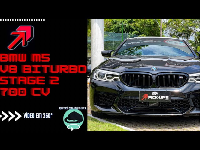 A bordo de uma BMW M5 STAGE 2 DE 700 CV EM 360 GRAUS