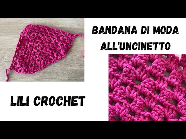 Come fare una bandana all'uncinetto|TUTORIAL facile e veloce ANCHE PER PRINCIPIANTI