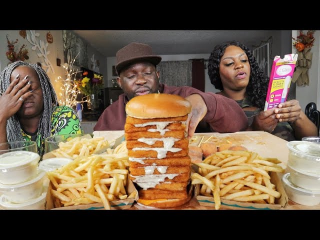 DONISHA'S PREGNANT?! | CHALLENGED BY @FritzFAMENT  FILLET O FISH CHALLENGE MUKBANG!