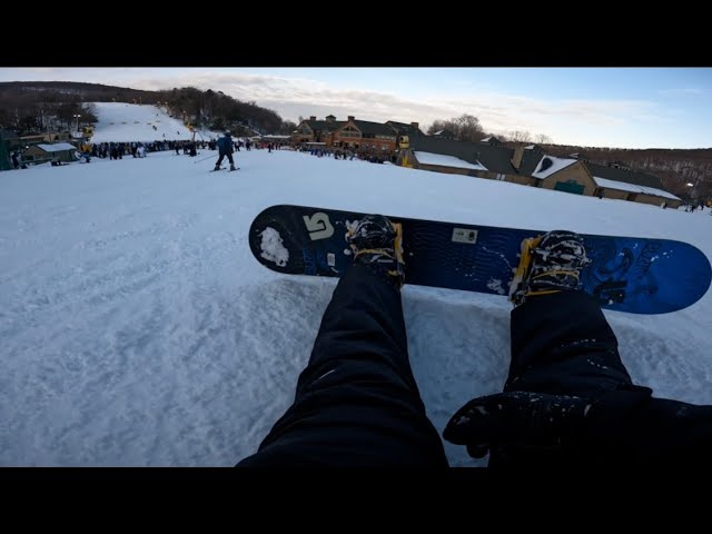 First time EVER snowboarding/skiing very INTENSE‼️