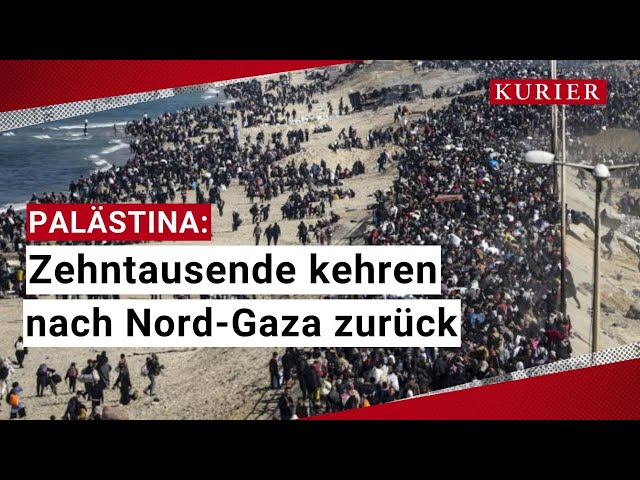 Tausende Palästinenser kehren zurück in den Norden des Gaza-Streifens