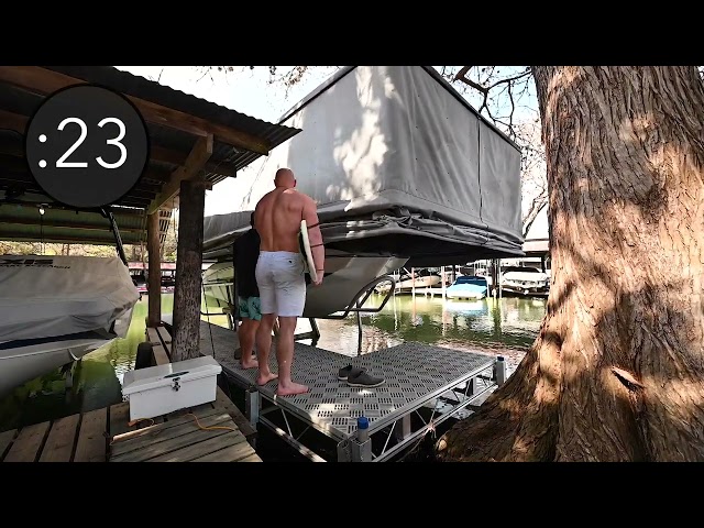 Touchless Boat Cover® in Action!