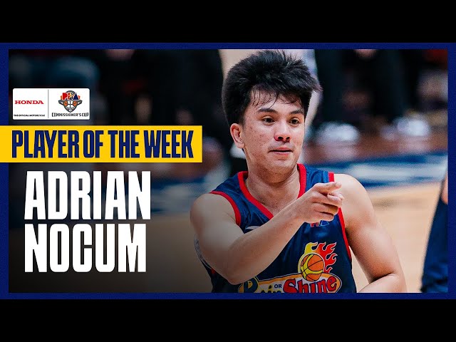 ADRIAN NOCUM | PLAYER OF THE WEEK | PBA SEASON 49 COMMISSIONER'S CUP | HIGHLIGHTS