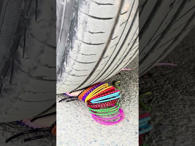 Crushing Madness: Car Tire vs Random Objects! 💣