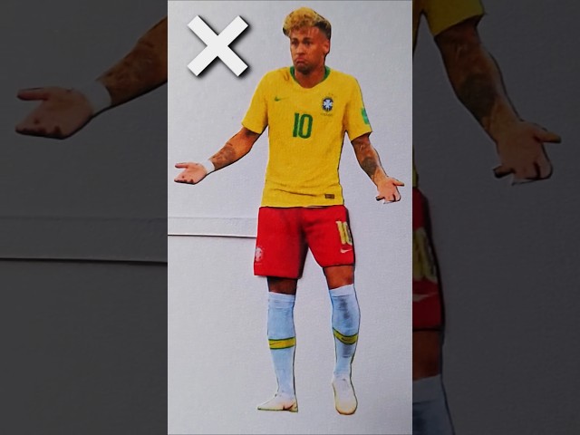 guess the real color  🤔#football #creative #neymar #shorts