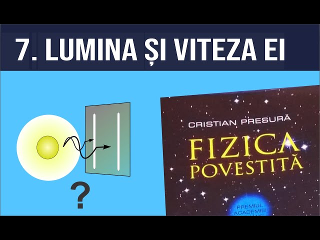 #fizicapovestita 07. Lumina. Măsurăm în bucătarie viteza ei!