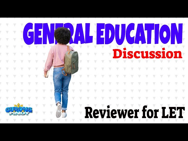 GENERAL EDUCATION Discussion (January 31, 2025)