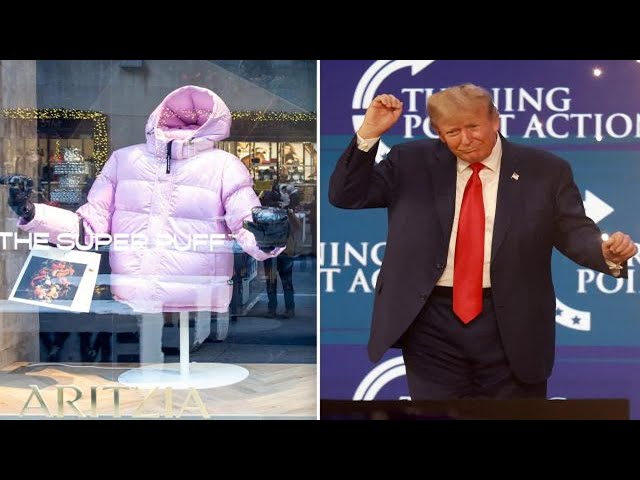 Automated window displays at NYC Aritzia stores appear to do ‘Trump dance’