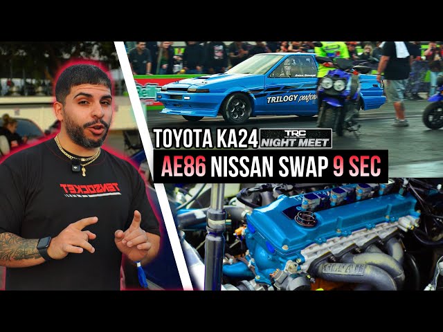 TRC NIGHT MEET Vlog: Toyota AE86 KA24 Turbo | Mazda RX3 20B 3 Rotores | Civic EK9 K20/24