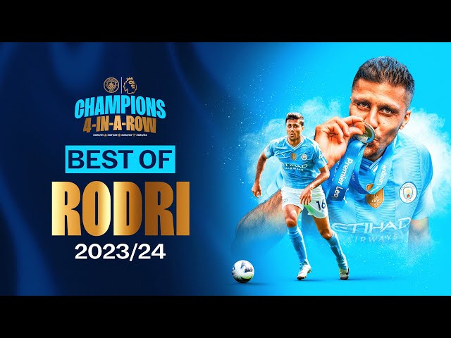 BEST OF RODRI 2023/24 | Fantastic goals, assists, tackles & interceptions...