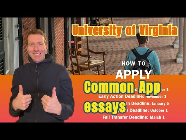 University of Virginia Common App Essay #uva #commonapp #collegeadmissions #charlottesvilleva