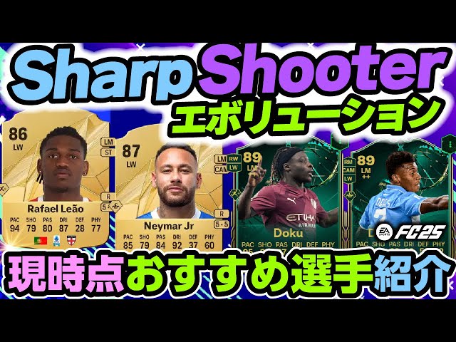 Introducing Sharp Shooter Evolution recommended players! [FC25]