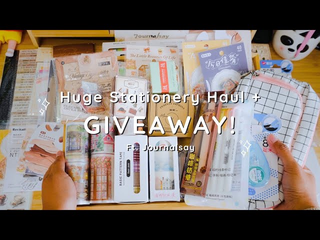 Journalsay Stationery Haul + International Giveaway 🎁🎉