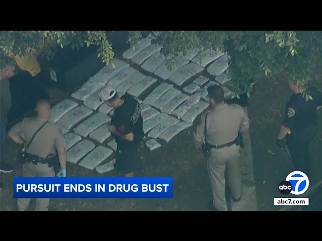 CHP chase ends with $3.4 million worth of meth seized in downtown Los Angeles