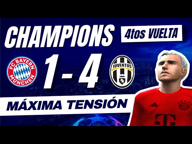 🔴4tos de CHAMPIONS - VUELTA🔴 BAYERN VS JUVENTUS - Partido Completo ‪‪@elturcogol‬