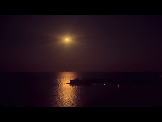 Moon Reflection over Water