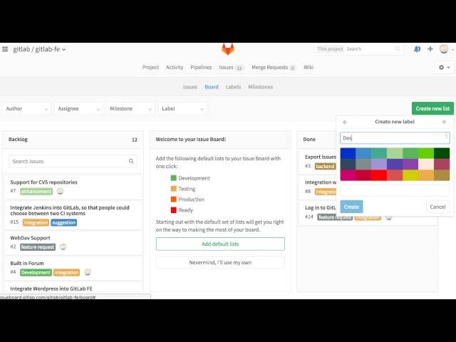 Announcing the GitLab Issue Board