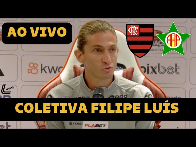 COLETIVA FILIPE LUÍS AO VIVO - FLAMENGO X PORTUGUESA DIRETO DE UBERLÂNDIA - CARIOCA 2025