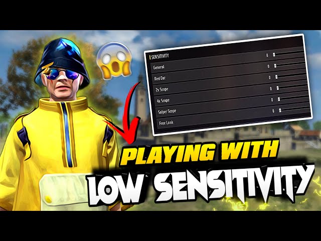 PLAYING FREE FIRE IN LOW SENSITIVITY 😱 | CHALLENGE 💪