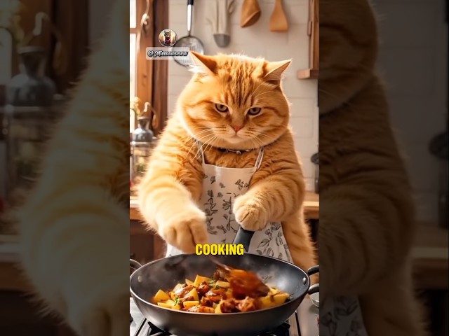 let's start practicing #cat #ai #story #catlovers #cute #funny #stories #cooking #chicken