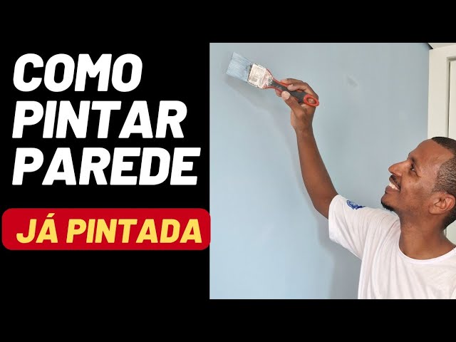 COMO PINTAR PAREDE JÁ PINTADA passo a passo completo