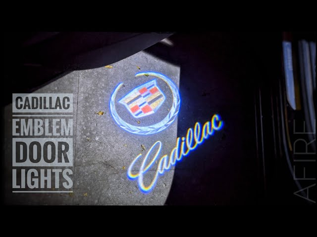 Cadillac Car Door Logo Lights Installation