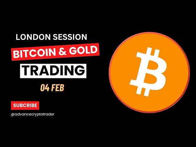 Bitcoin Live Trading ( London Session ) 04 FEB #gold #bitcoin #trading #crypto