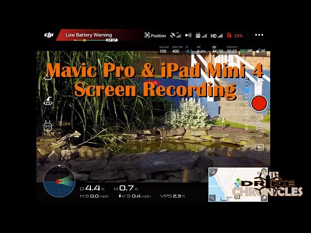 Mavic Pro & iPad Mini 4 Screen Recording