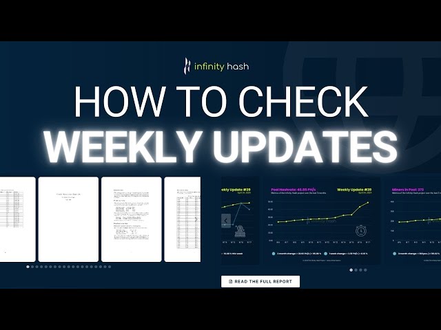 How to check the Weekly Updates and the Transparency Reports