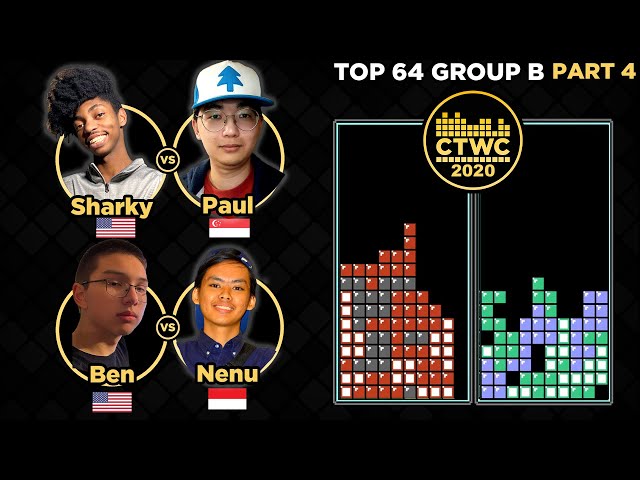 2020 CTWC BEGINS! TETRIS Group B - Pt. 4 - FINAL FOUR (see description for format)